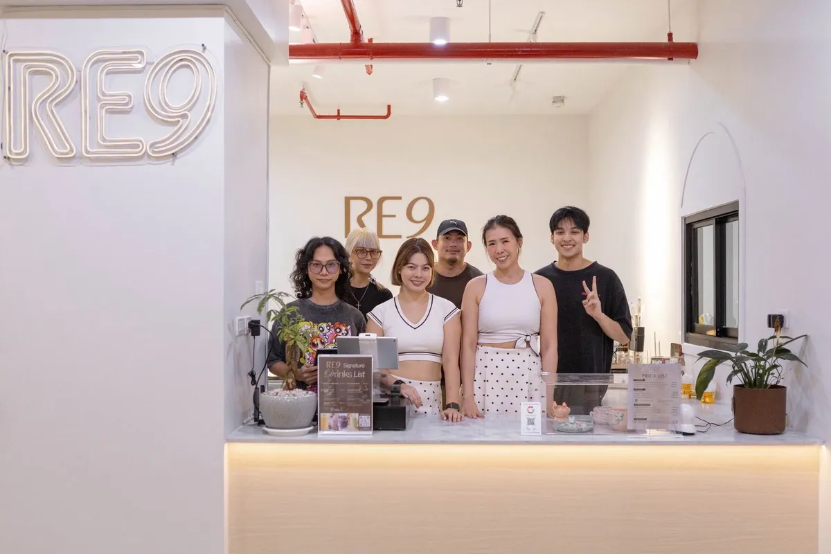 The RE9 Wellness Studio team at the front desk
